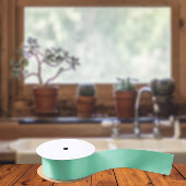 Trendkleuren - Minty Green Color - Solid Satijnen Lint