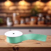 Trendkleuren - Minty Green Color - Solid Satijnen Lint