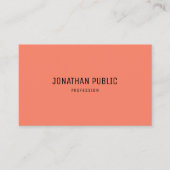 Trendkleuren Modern Eenvoudige Sjabloon Elegant Visitekaartje (Voorkant)