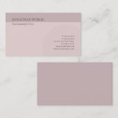 Trendkleuren Modern Elegant Minimalistisch Chique  Visitekaartje (Voorkant / Achterkant)