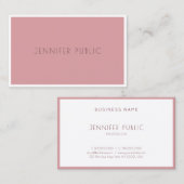 Trendkleuren Modern Simple Sjabloon Professional Visitekaartje (Voorkant / Achterkant)