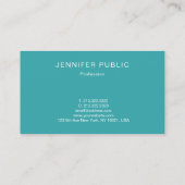 Trendkleuren Moderne minimalistische ontworpen Sja Visitekaartje (Achterkant)