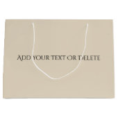 Trendkleuren - Natuurlijke beige kleur - Solid Groot Cadeauzakje (Voorkant)