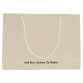 Trendkleuren - Natuurlijke beige kleur - Solid Groot Cadeauzakje (Achterkant)