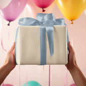 Trendkleuren - Natuurlijke beige kleur - Solid Rol Cadeaupapier