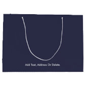 Trendkleuren - Navy Blue Kleur - Solid Groot Cadeauzakje (Achterkant)