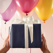 Trendkleuren - Navy Blue Kleur - Solid Inpakpapier Vel