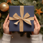 Trendkleuren - Navy Blue Kleur - Solid Roll Cadeaupapier