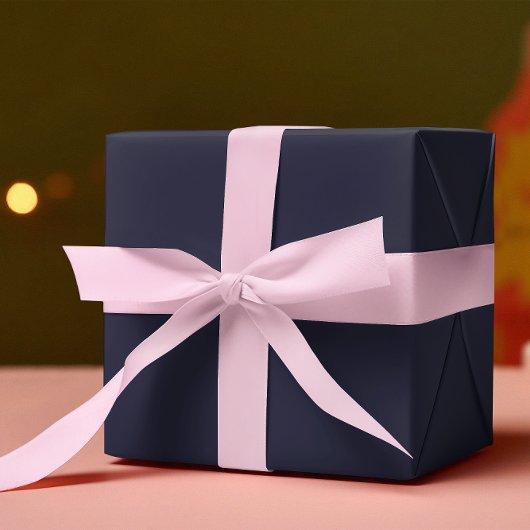 Trendkleuren - Navy Blue Kleur - Solid Roll Cadeaupapier