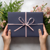 Trendkleuren - Navy Blue Kleur - Solid Roll Cadeaupapier