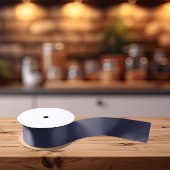 Trendkleuren - Navy Blue Kleur - Solid Satijnen Lint