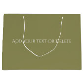 Trendkleuren - Olijfgroene kleur - Solid Groot Cadeauzakje (Voorkant)