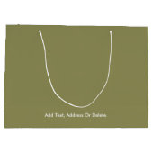 Trendkleuren - Olijfgroene kleur - Solid Groot Cadeauzakje (Achterkant)