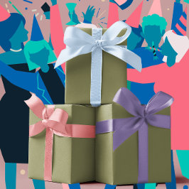 Trendkleuren - Olijfgroene kleur - Solid Inpakpapier Vel