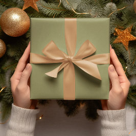 Trendkleuren - Olijfgroene kleur - Solid Roll Cadeaupapier