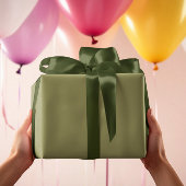 Trendkleuren - Olijfgroene kleur - Solid Roll Cadeaupapier