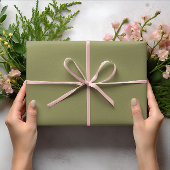 Trendkleuren - Olijfgroene kleur - Solid Roll Cadeaupapier