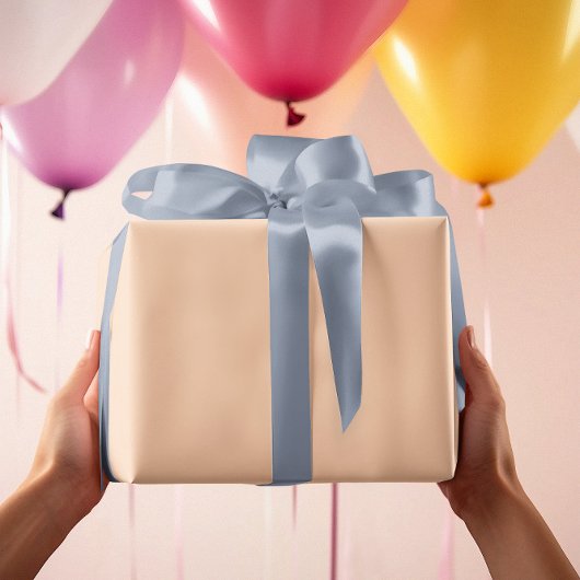 Trendkleuren - Perzik Blush Kleur - Effen Inpakpapier Vel