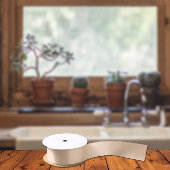 Trendkleuren - Perzik Blush Kleur - Effen Satijnen Lint