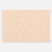 Trendkleuren - Perzik Blush Kleur - Patroon Inpakpapier Vel (Voorkant 3)