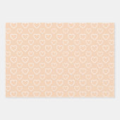Trendkleuren - Perzik Blush Kleur - Patroon Inpakpapier Vel (Voorkant)