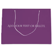 Trendkleuren - Plum Paarse kleur - Solid Groot Cadeauzakje (Voorkant)