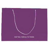 Trendkleuren - Plum Paarse kleur - Solid Groot Cadeauzakje (Achterkant)