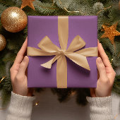 Trendkleuren - Plum Paarse kleur - Solid Roll Cadeaupapier