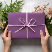 Trendkleuren - Plum Paarse kleur - Solid Roll Cadeaupapier