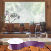 Trendkleuren - Plum Paarse kleur - Solid Satijnen Lint