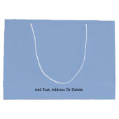 Trendkleuren - Poeder Blauwe Kleur - Effen Groot Cadeauzakje (Achterkant)