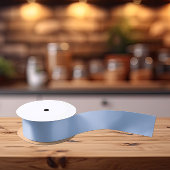 Trendkleuren - Poeder Blauwe Kleur - Effen Satijnen Lint