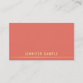 Trendkleuren Professionele Sjabloon Elegant Goud Visitekaartje (Voorkant)