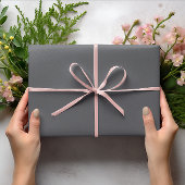 Trendkleuren - Slate Grey Kleur - Solid Inpakpapier Vel