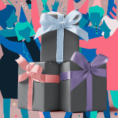 Trendkleuren - Slate Grey Kleur - Solid Inpakpapier Vel