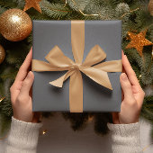 Trendkleuren - Slate Grey Kleur - Solid Roll Cadeaupapier