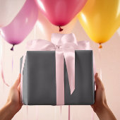 Trendkleuren - Slate Grey Kleur - Solid Roll Cadeaupapier