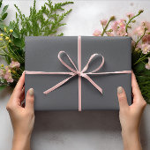 Trendkleuren - Slate Grey Kleur - Solid Roll Cadeaupapier