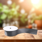 Trendkleuren - Slate Grey Kleur - Solid Satijnen Lint