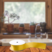 Trendkleuren - Sunburst Yellow Kleur - Solid Satijnen Lint