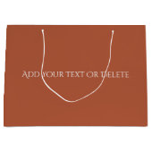 Trendkleuren - Verbrande koperkleur - Solid Groot Cadeauzakje (Voorkant)