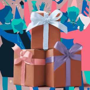 Trendkleuren - Verbrande koperkleur - Solid Inpakpapier Vel