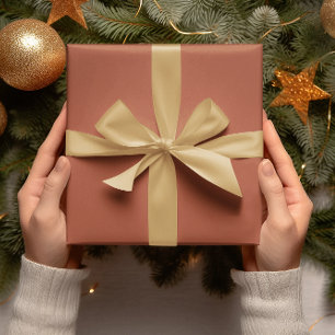 Trendkleuren - Verbrande koperkleur - Solid Roll Cadeaupapier