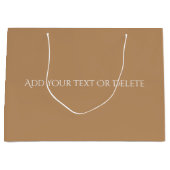 Trendkleuren - Warme beige kleur - Solid Groot Cadeauzakje (Voorkant)