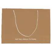 Trendkleuren - Warme beige kleur - Solid Groot Cadeauzakje (Achterkant)