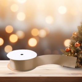 Trendkleuren - Warme beige kleur - Solid Satijnen Lint