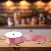Trendkleuren - Watermeloen Roze Kleur - Solid Satijnen Lint