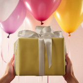 Trendkleuren - Zonnige olijfkleur - Solid Inpakpapier Vel