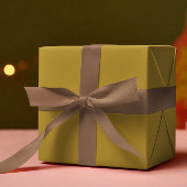 Trendkleuren - Zonnige olijfkleur - Solid Inpakpapier Vel