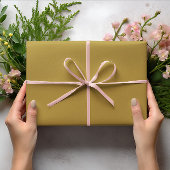 Trendkleuren - Zonnige olijfkleur - Solid Roll Cadeaupapier